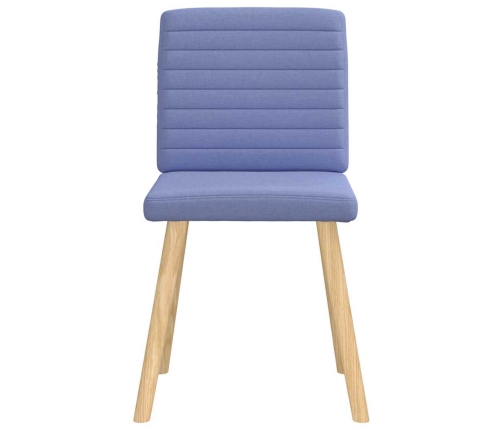 Virtuves Krēsli, 4 Gab., Džinsa Zils Audums Vidaxl