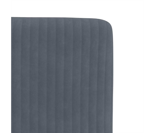 Virtuves Krēsli, 4 Gab., Tumši Pelēks Samts Vidaxl