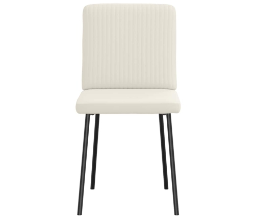 Virtuves Krēsli, 4 Gab., Krēmkrāsas Samts Vidaxl