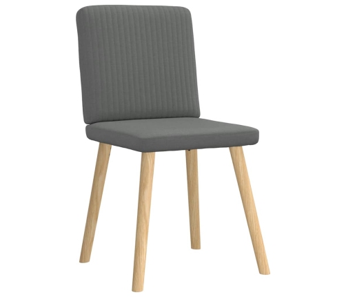 Virtuves Krēsli, 4 Gab., Tumši Pelēks Audums Vidaxl