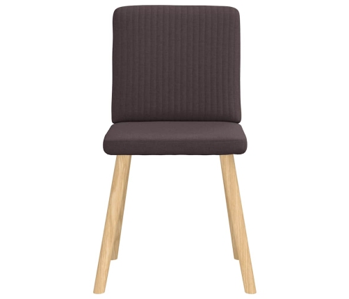 Virtuves Krēsli, 4 Gab., Tumši Brūns Audums Vidaxl