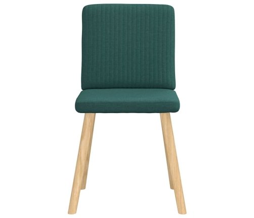 Virtuves Krēsli, 4 Gab., Tumši Zaļš Audums Vidaxl