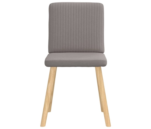 Virtuves Krēsli, 4 Gab., Pelēkbrūns Audums Vidaxl