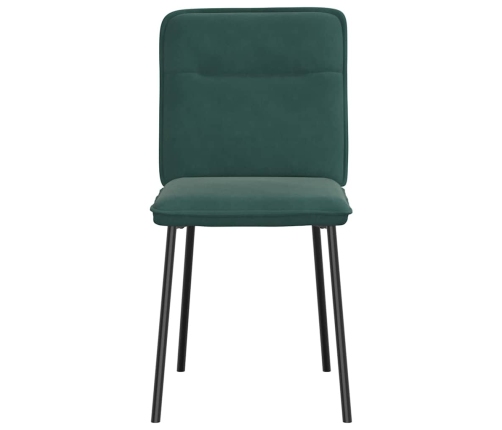 Virtuves Krēsli, 4 Gab., Tumši Zaļš Samts Vidaxl