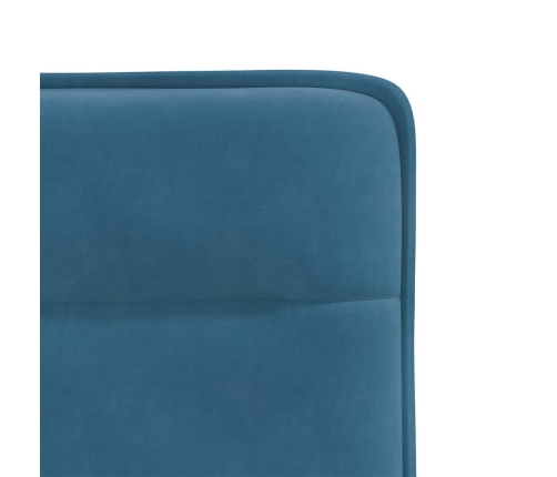 Virtuves Krēsli, 4 Gab., Zils Samts Vidaxl
