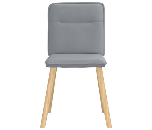 Virtuves Krēsli, 4 Gab., Gaiši Pelēks Audums Vidaxl