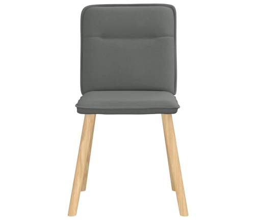 Virtuves Krēsli, 4 Gab., Tumši Pelēks Audums Vidaxl