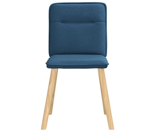 Virtuves Krēsli, 4 Gab., Zils Audums Vidaxl