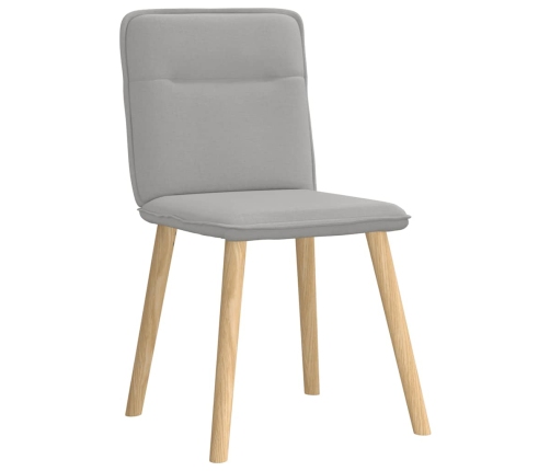 Virtuves Krēsli, 4 Gab., Mākonis Pelēks Audums Vidaxl