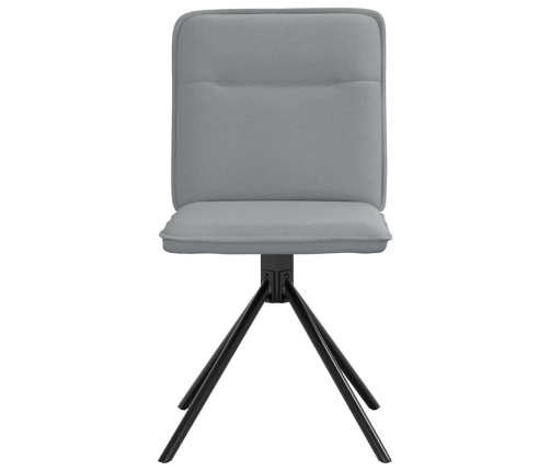 Virtuves Krēsli, 4 Gab., Gaiši Pelēks Audums Vidaxl