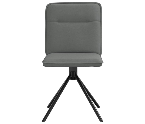 Virtuves Krēsli, 4 Gab., Tumši Pelēks Audums Vidaxl