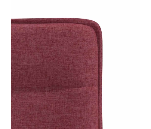 Virtuves Krēsli, 4 Gab., Vīnsarkans Audums Vidaxl