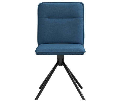 Virtuves Krēsli, 4 Gab., Zils Audums Vidaxl
