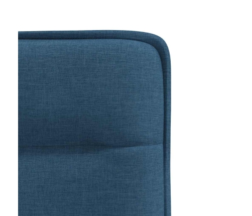 Virtuves Krēsli, 4 Gab., Zils Audums Vidaxl