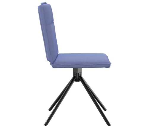 Virtuves Krēsli, 4 Gab., Džinsa Zils Audums Vidaxl