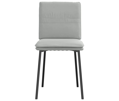 Virtuves Krēsli, 4 Gab., Gaiši Pelēks Samts Vidaxl