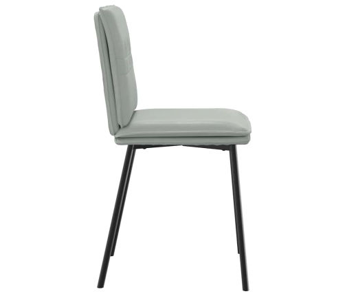 Virtuves Krēsli, 4 Gab., Gaiši Pelēks Samts Vidaxl