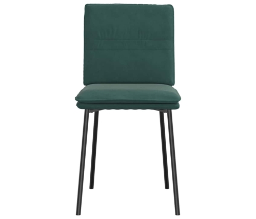 Virtuves Krēsli, 4 Gab., Tumši Zaļš Samts Vidaxl