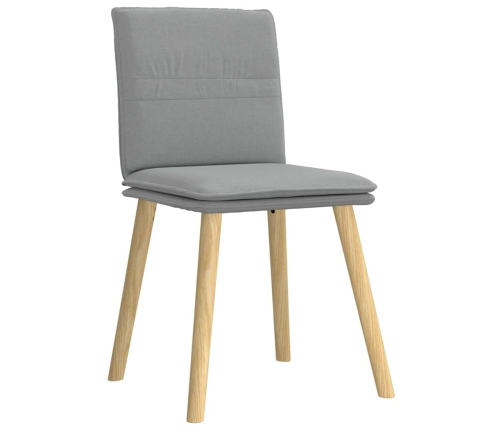 Virtuves Krēsli, 4 Gab., Gaiši Pelēks Audums Vidaxl