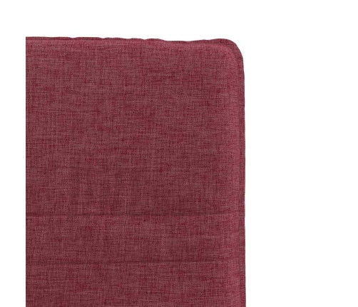 Virtuves Krēsli, 4 Gab., Vīnsarkans Audums Vidaxl