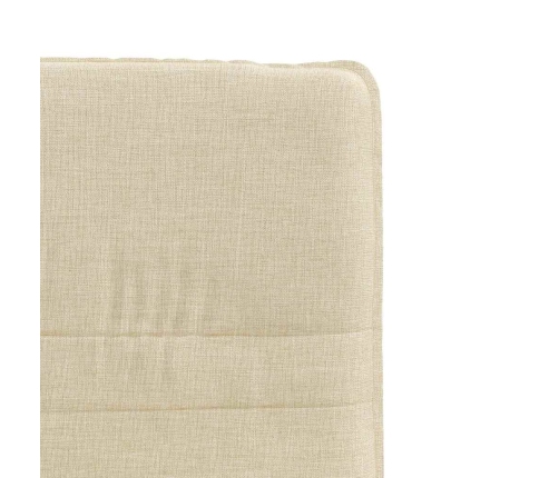 Virtuves Krēsli, 4 Gab., Krēmkrāsas Audums Vidaxl