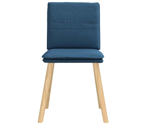 Virtuves Krēsli, 4 Gab., Zils Audums Vidaxl