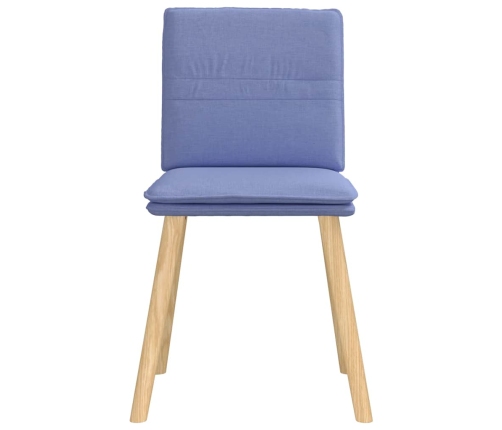 Virtuves Krēsli, 4 Gab., Džinsa Zils Audums Vidaxl