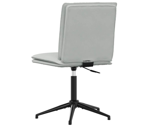 Virtuves Krēsli, 2 Gab., Gaiši Pelēks Samts Vidaxl