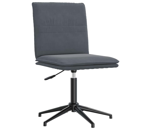 Virtuves Krēsli, 2 Gab., Tumši Pelēks Samts Vidaxl