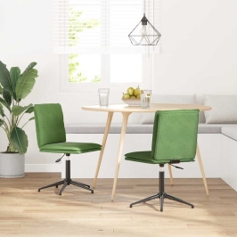 Virtuves Krēsli, 2 Gab., Gaiši Zaļš Samts Vidaxl