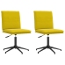 Virtuves Krēsli, 2 Gab., Dzeltens Samts Vidaxl
