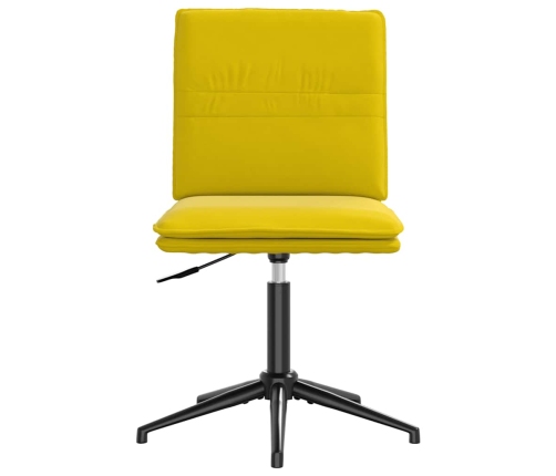 Virtuves Krēsli, 2 Gab., Dzeltens Samts Vidaxl