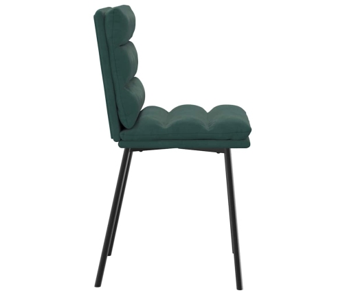 Virtuves Krēsli, 4 Gab., Tumši Zaļš Samts Vidaxl
