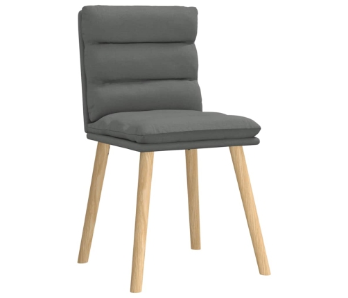 Virtuves Krēsli, 4 Gab., Tumši Pelēks Audums Vidaxl