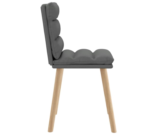 Virtuves Krēsli, 4 Gab., Tumši Pelēks Audums Vidaxl