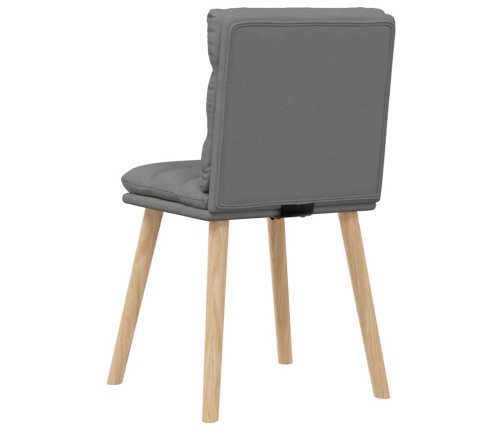 Virtuves Krēsli, 4 Gab., Tumši Pelēks Audums Vidaxl