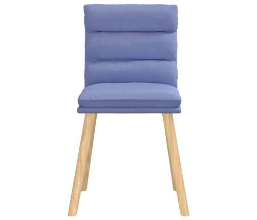 Virtuves Krēsli, 4 Gab., Džinsa Zils Audums Vidaxl