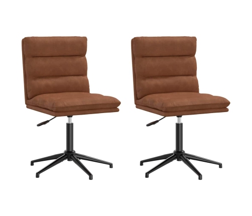 Virtuves Krēsli, 2 Gab., Brūni, Mākslīgā Āda Vidaxl