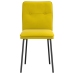 Virtuves Krēsli, 4 Gab., Dzeltens Samts Vidaxl