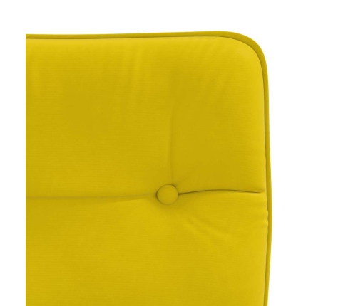 Virtuves Krēsli, 4 Gab., Dzeltens Samts Vidaxl