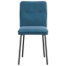 Virtuves Krēsli, 4 Gab., Zils Samts Vidaxl