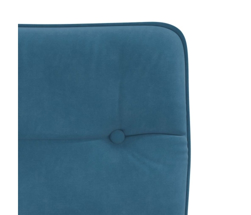 Virtuves Krēsli, 4 Gab., Zils Samts Vidaxl