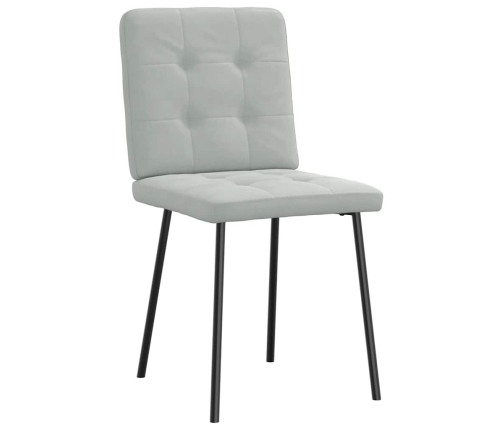 Virtuves Krēsli, 6 Gab., Gaiši Pelēks Samts Vidaxl