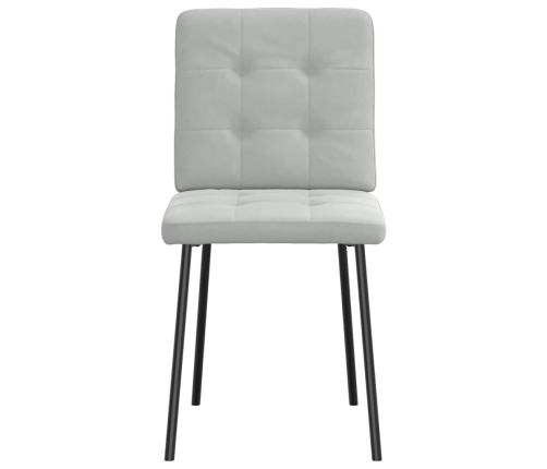 Virtuves Krēsli, 6 Gab., Gaiši Pelēks Samts Vidaxl