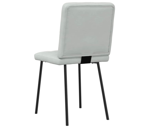 Virtuves Krēsli, 6 Gab., Gaiši Pelēks Samts Vidaxl