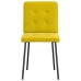 Virtuves Krēsli, 6 Gab., Dzeltens Samts Vidaxl