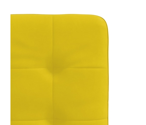 Virtuves Krēsli, 6 Gab., Dzeltens Samts Vidaxl