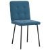 Virtuves Krēsli, 6 Gab., Zils Samts Vidaxl