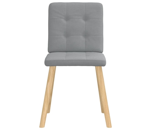 Virtuves Krēsli, 6 Gab., Gaiši Pelēks Audums Vidaxl