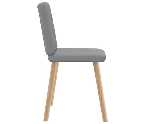 Virtuves Krēsli, 6 Gab., Gaiši Pelēks Audums Vidaxl